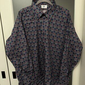 Men's custom button-up dress shirt, 29" chest